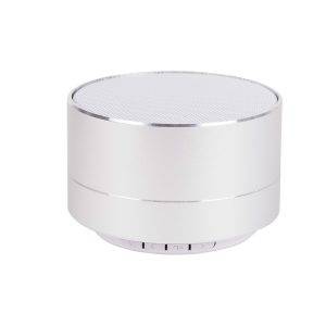 Enceinte sans fil, radio | Silas argent personnalisable avec logo