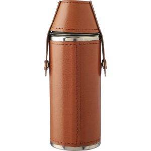 Flasque 230 ml brun personnalisable avec logo