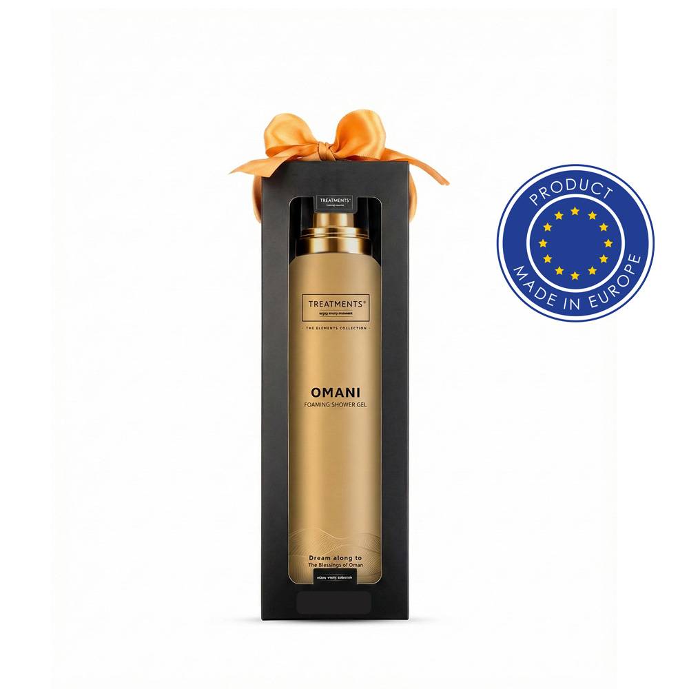 Gel douche TREATMENTS jaune personnalisable avec logo