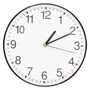Horloge Nix noir personnalisable avec logo