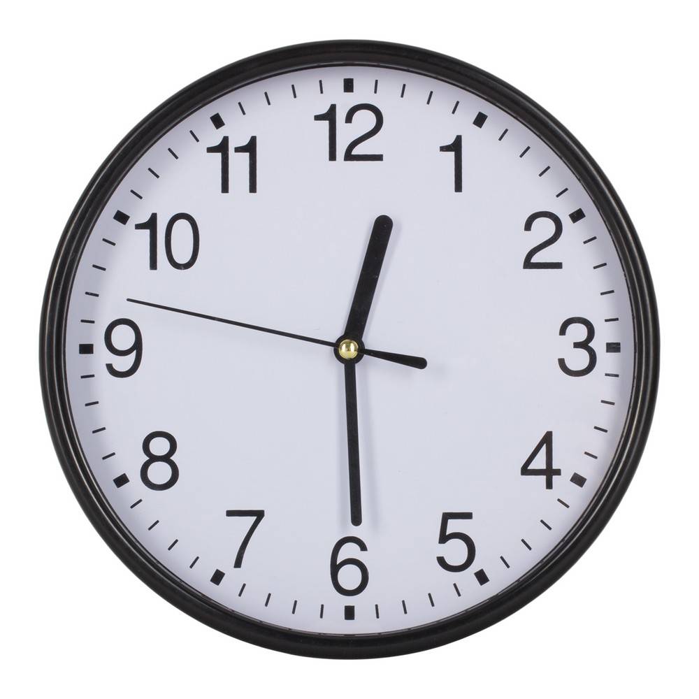 Horloge Puckett noir personnalisable avec logo