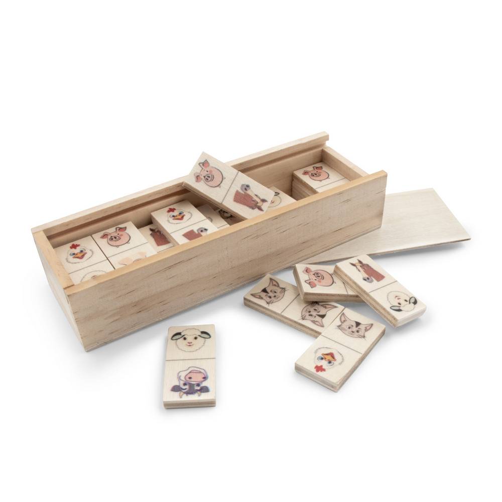 Jeu de dominos dans Tiernan bois personnalisable avec logo