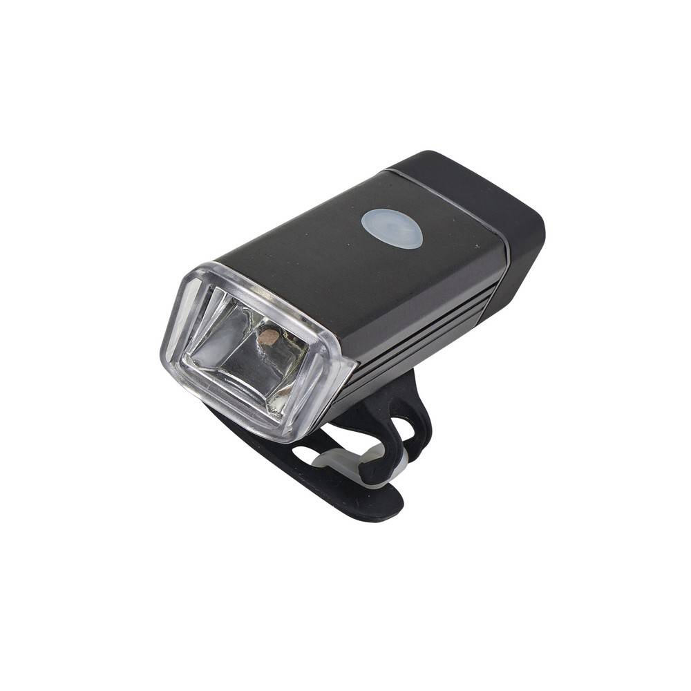 Lampe à vélo COB noir personnalisable avec logo