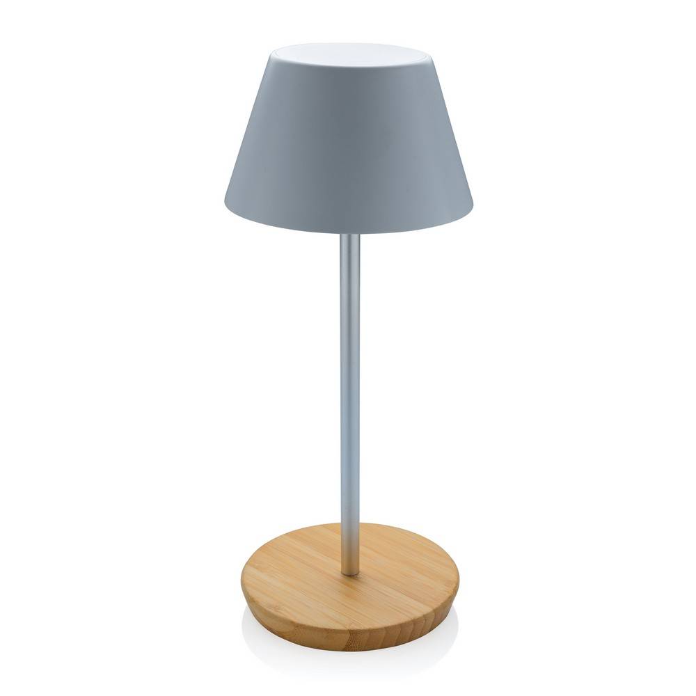 Lampe de bureau Pure Głowe, plastique recyclé blanc personnalisable