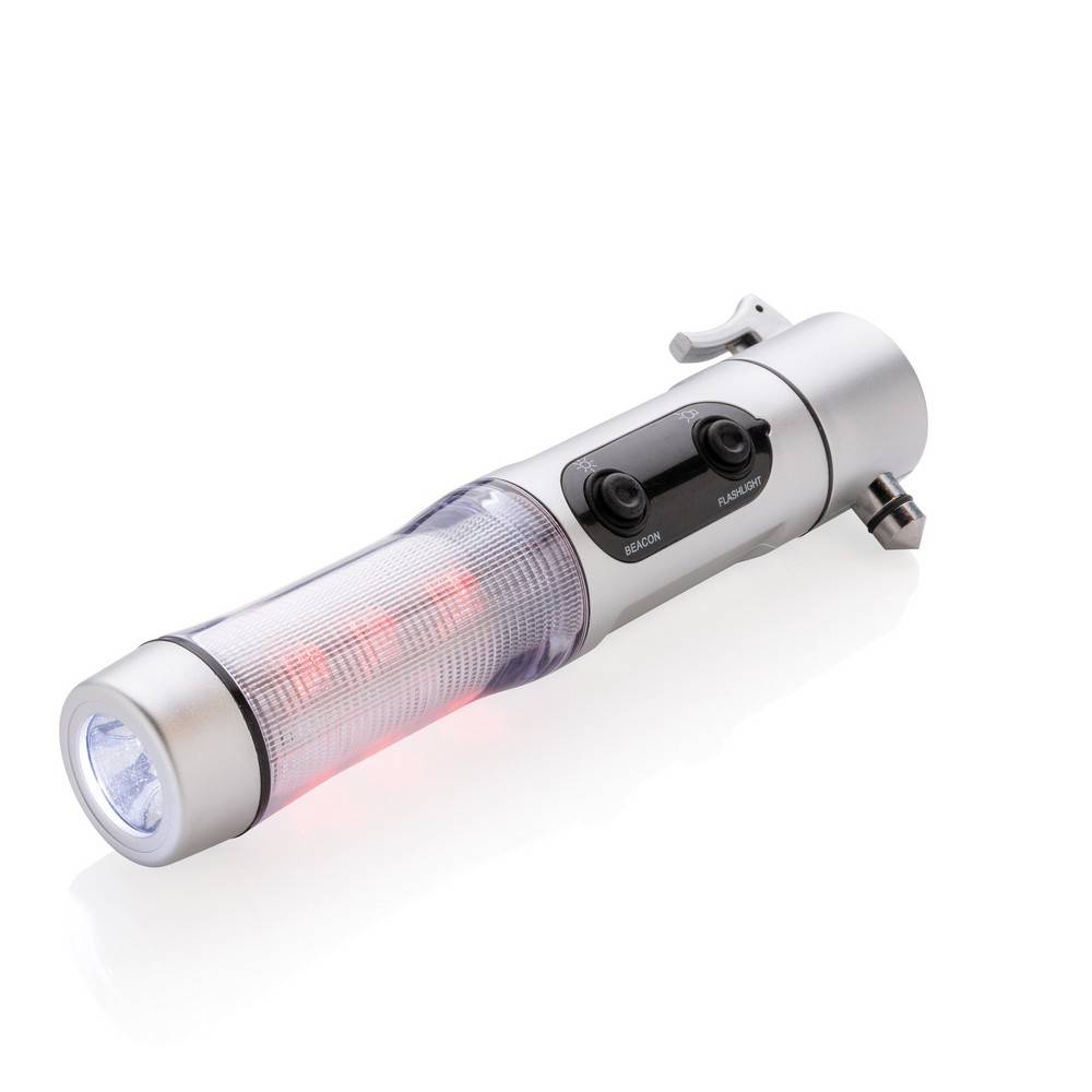 Lampe de secours argent personnalisable avec logo