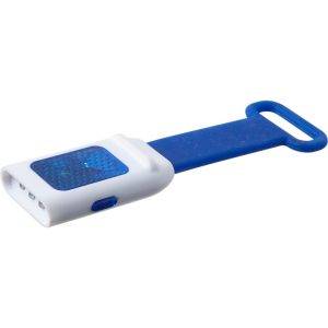 Lampe de vélo bleu marine personnalisable avec logo