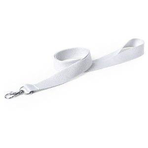 Lanyard blanc personnalisable avec logo