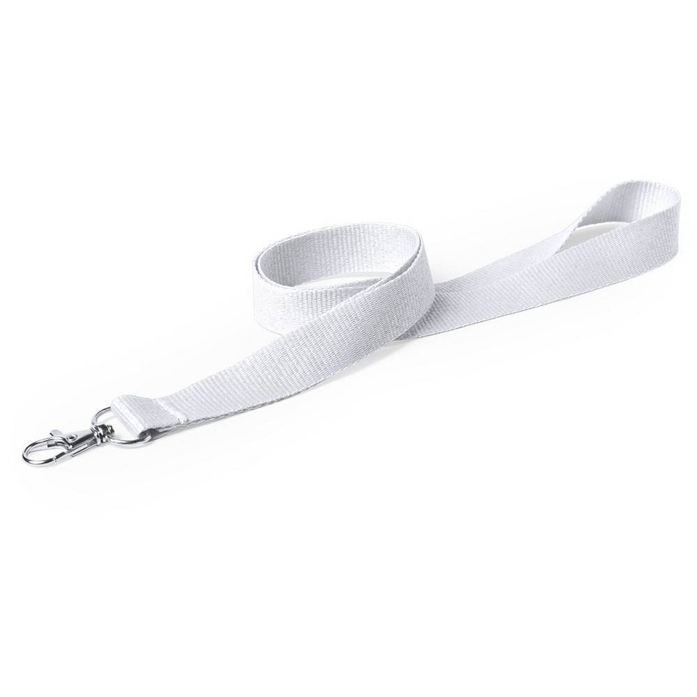 Lanyard blanc personnalisable avec logo