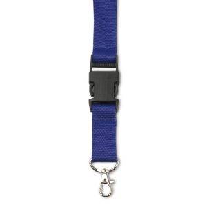 Lanyard bleu marine personnalisable avec logo