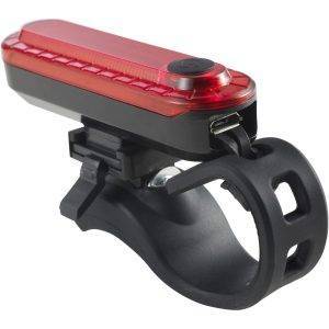 Lumière de bicyclette bordeaux personnalisable avec logo
