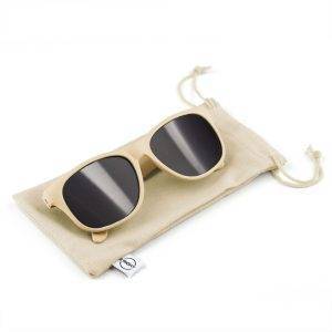Lunettes de soleil B'RIGHT en paille de blé | Adam personnalisable