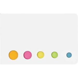Marque-pages autocollants blanc personnalisable avec logo