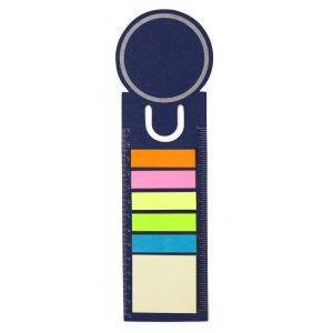Marque-pages autocollants bleu marine personnalisable avec logo