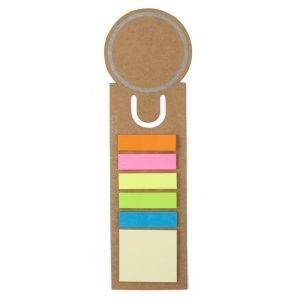 Marque-pages autocollants brun personnalisable avec logo