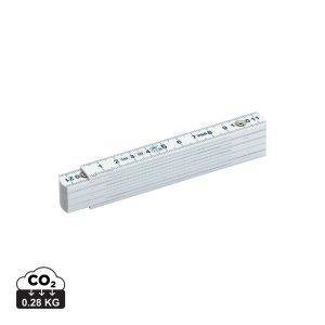 Mesure 1m, pliable blanc personnalisable avec logo