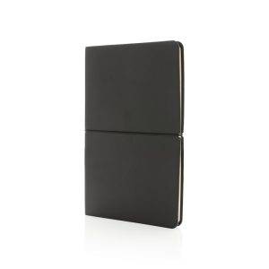 Modern deluxe softcover A5 notebook noir personnalisable avec logo