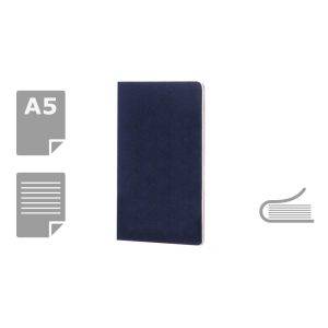 MOLESKINE Cahier Journal approx. A5 bleu personnalisable avec logo