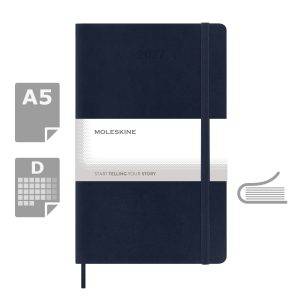 MOLESKINE diary ciemnoniebieski personnalisable avec logo – réf. VM393-27/2027
