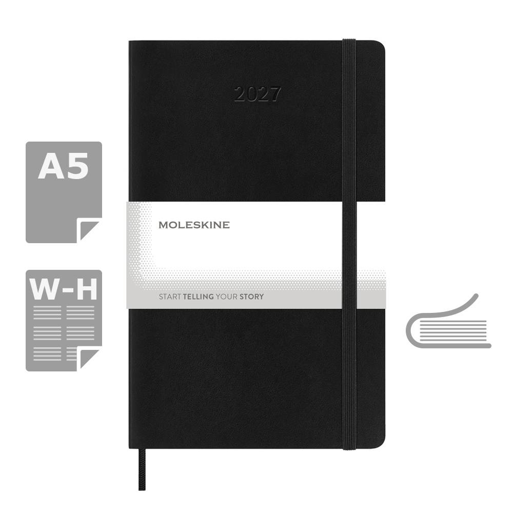 MOLESKINE diary czarny personnalisable avec logo – réf. VM389-03/2027