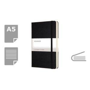 MOLESKINE Notebook approx. A5 noir personnalisable avec logo
