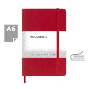 MOLESKINE Notebook approx. A6 rouge personnalisable avec logo – réf. VM205-05