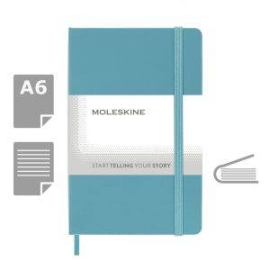MOLESKINE Notebook approx. A6 turquoise personnalisable avec logo