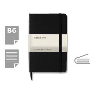 MOLESKINE Notebook approx. B6 noir personnalisable avec logo