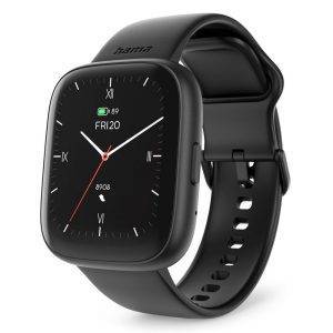 Montre connectée Hama Smartwatch 4000 noir personnalisable avec logo