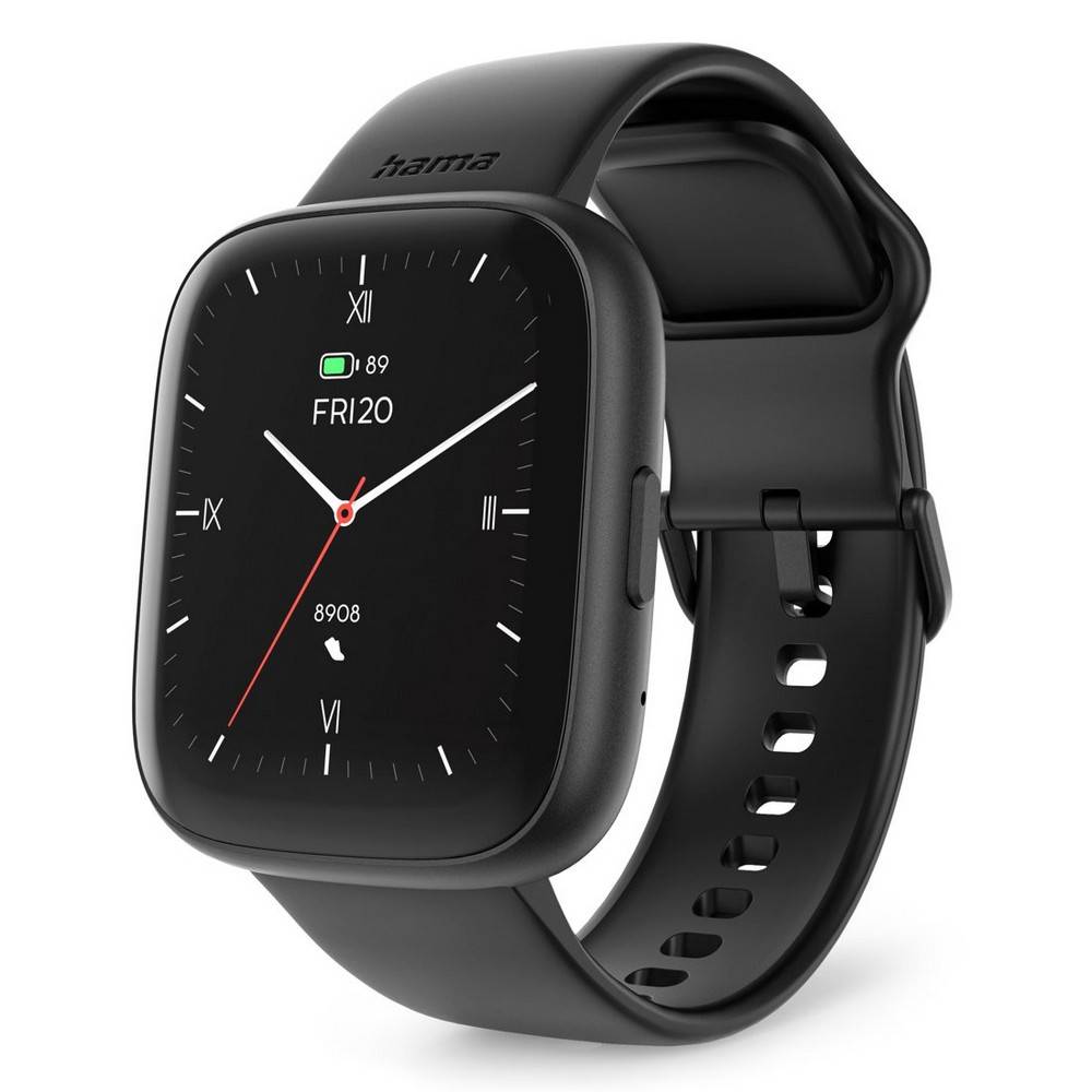 Montre connectée Hama Smartwatch 4000 noir personnalisable avec logo