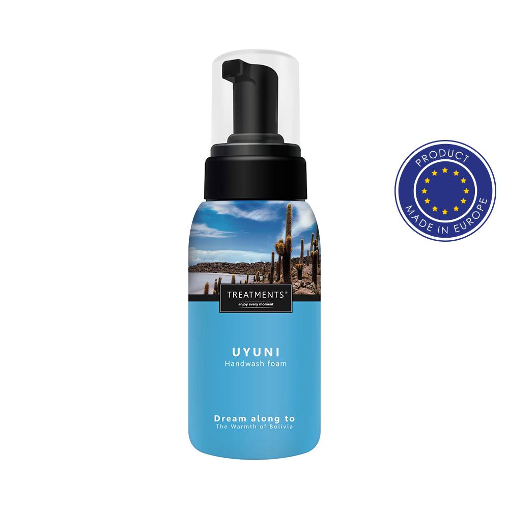 Mousse lavante pour les mains TREATMENTS bleu personnalisable