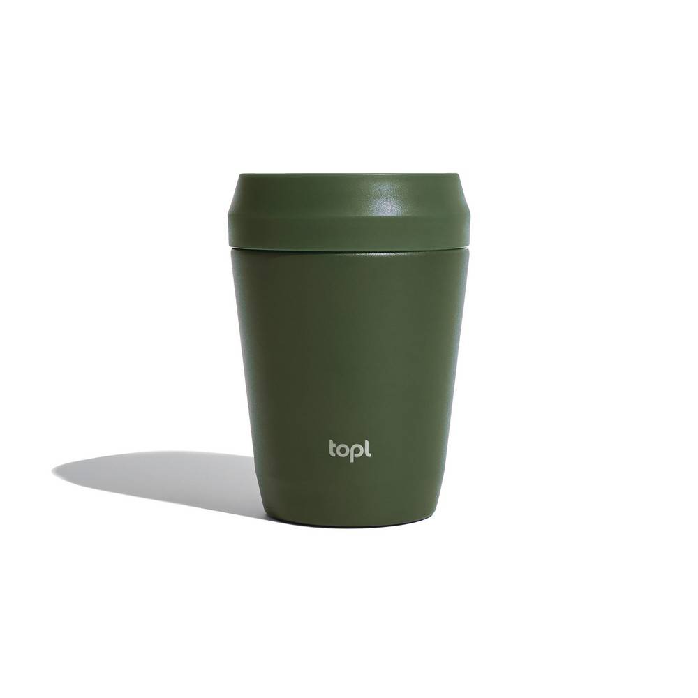 Mug 235 ml avec couvercle 360 en acier recyclé Topl personnalisable – réf. VTO02-06