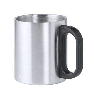 Mug en acier inoxydable recyclé 300 ml argent personnalisable