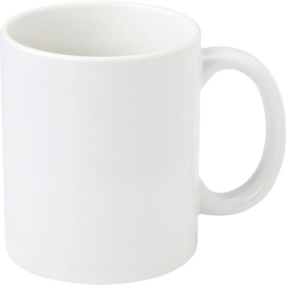 Mug en céramique 325 ml blanc personnalisable avec logo