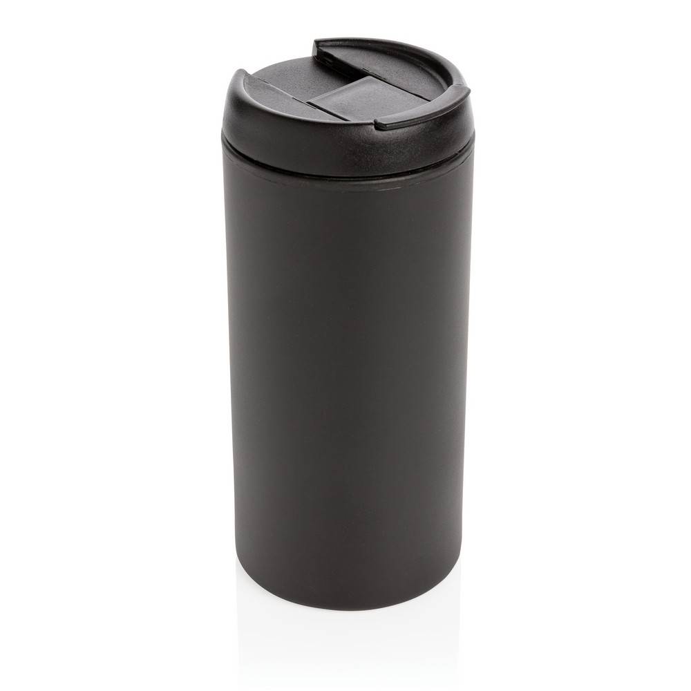 Mug Metro en acier inoxydable recyclé RCS noir personnalisable