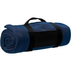 Nappe de pique-nique bleu marine personnalisable avec logo