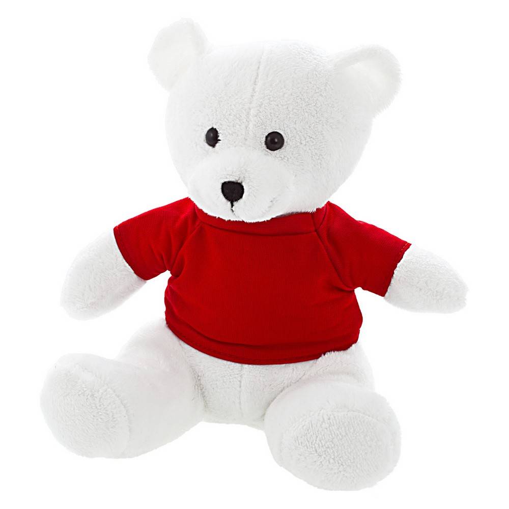 Ours Forrest White blanc personnalisable avec logo
