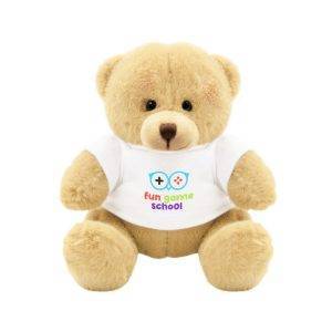 Ours Nicky Honey Junior brun claire personnalisable avec logo