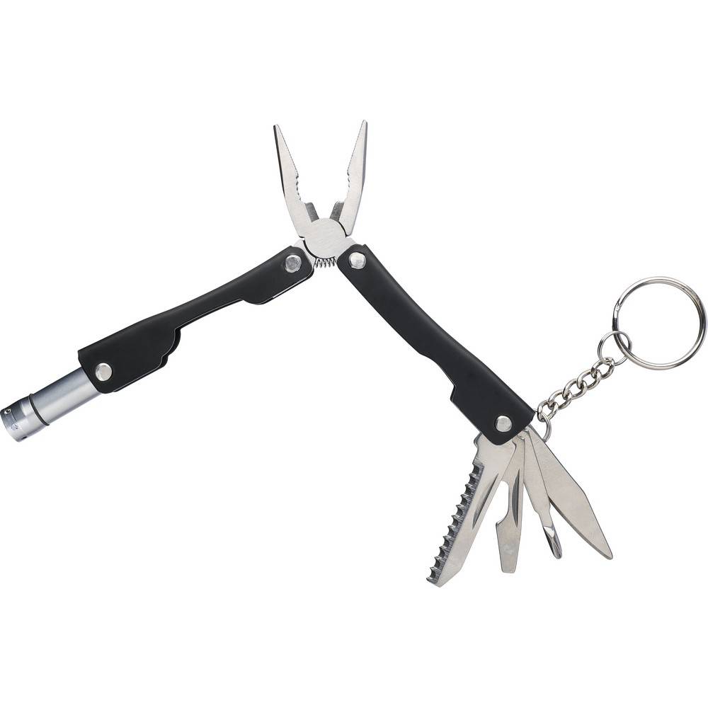 Outil multifonctionnel, 10 fonctions noir personnalisable avec logo