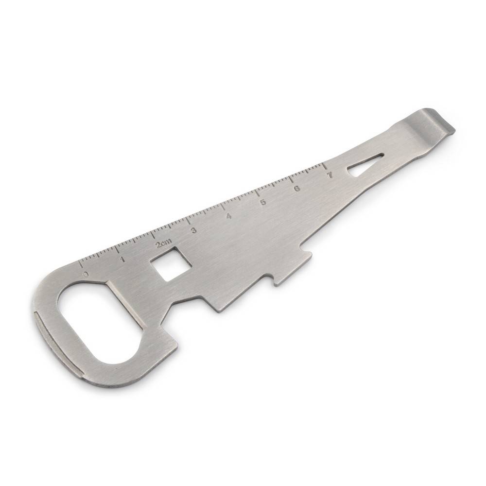 Outil multifonctionnel, ouvre-bouteille | Ash argent personnalisable