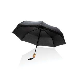 Parapluie 21" automatique rPET 190T et bambou Impact personnalisable