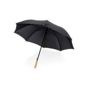 Parapluie 27" en rPET et bambou ouverture auto Impact personnalisable
