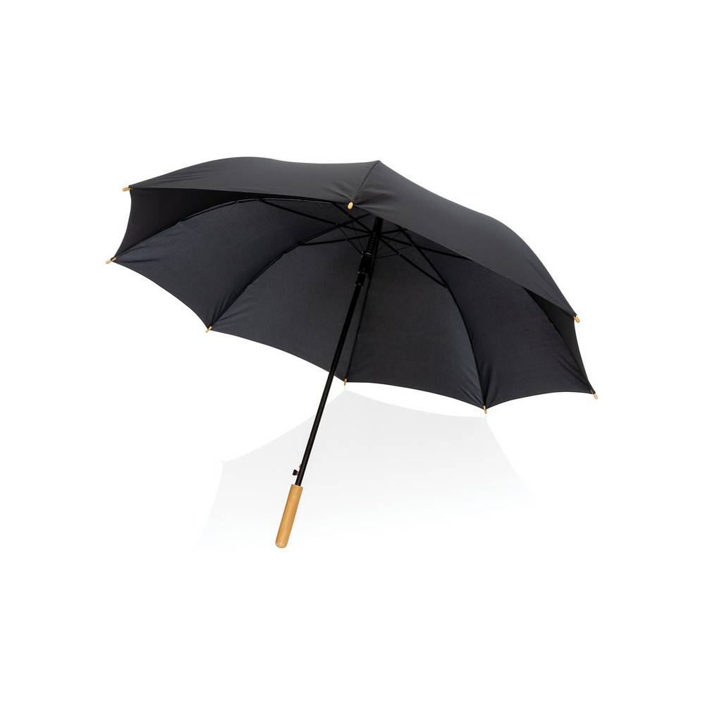 Parapluie 27" en rPET et bambou ouverture auto Impact personnalisable