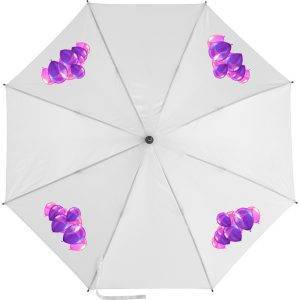 Parapluie automatique blanc personnalisable avec logo