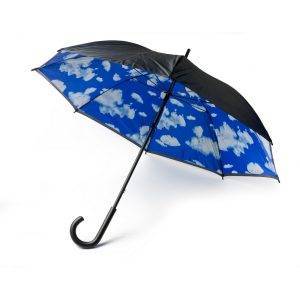 Parapluie manuel bleu marine personnalisable avec logo – réf. V4184-04