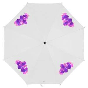 Parapluie manuel, pliable blanc personnalisable avec logo