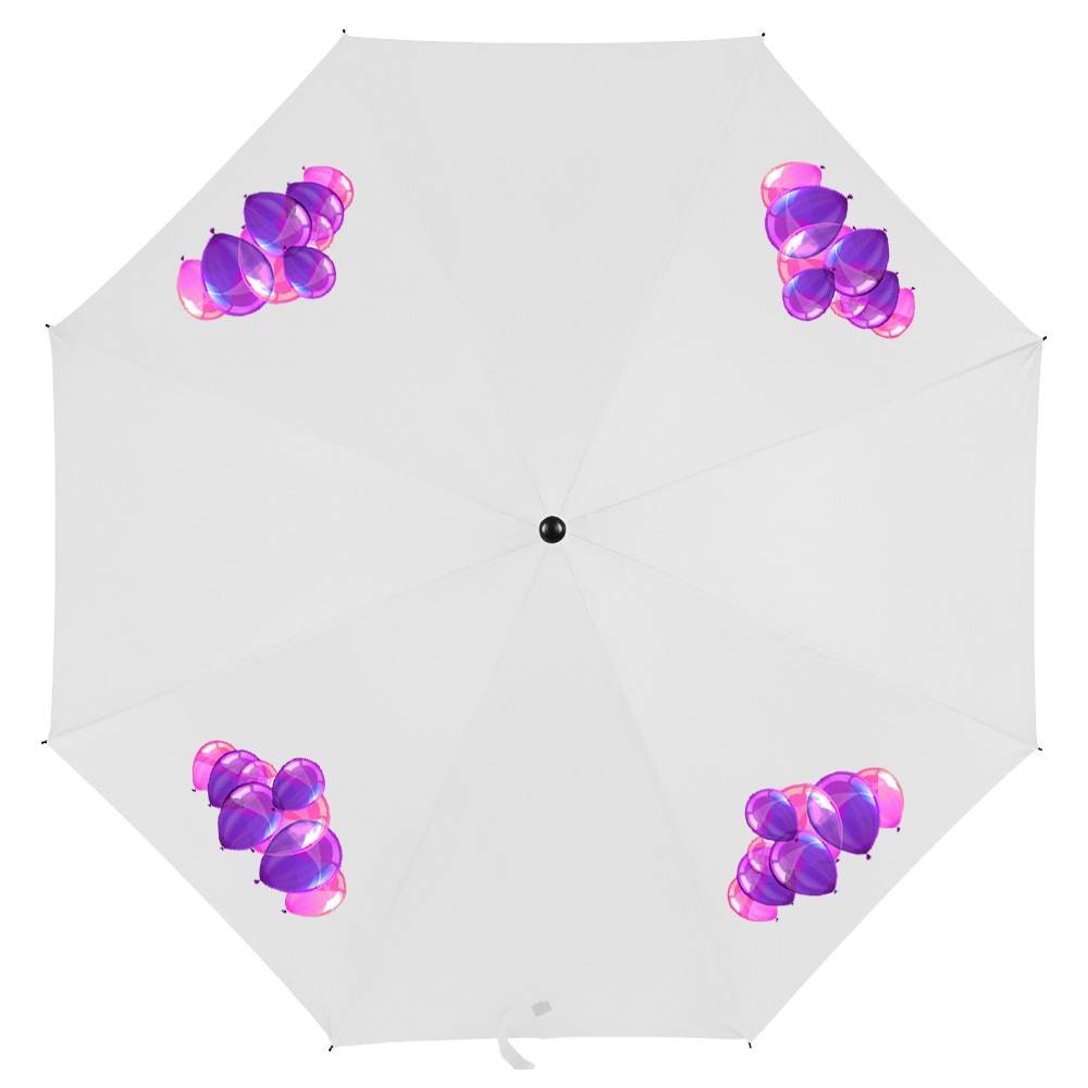 Parapluie manuel, pliable blanc personnalisable avec logo