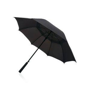 Parapluie tempête 23" Swiss peak AWARE™ Tornado noir personnalisable
