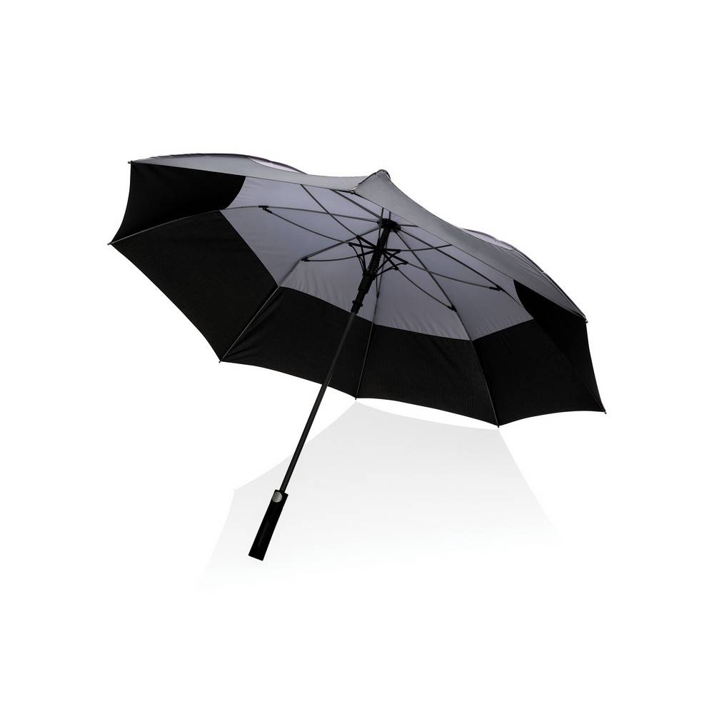 Parapluie tempête 27" en rPET ouverture auto Impact personnalisable