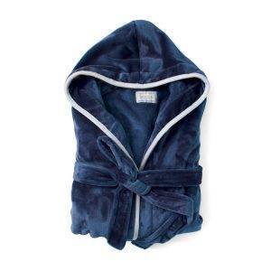 Peignoir VINGA Louis RPET S/M bleu personnalisable avec logo
