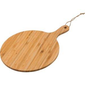 Planche à découper en bambou brun personnalisable avec logo